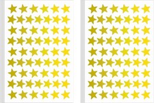 1080 PCS Gold Star Stickers, Small 20 Sheets Foil 1080pcs