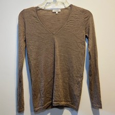 ANN MASHBURN V-Neck Long Sleeve Top Sweater