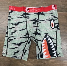 ETHIKA Boxer Brief Mens XL Bomber Splinter Camo Staple Underwear