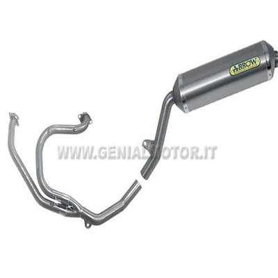 Komplett Auspuff Arrow Race Tech Aluminium Honda Xl 650 V Transalp 2000 > 2007