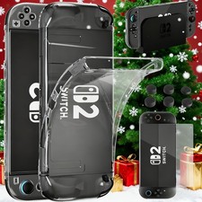 For Switch 2 Case - 4K Screen Protector, Joy-Con Cover  6 Thumb Grips TPU 