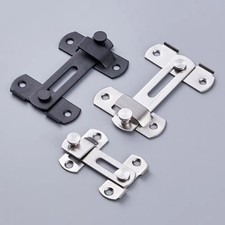 Stainless Steel Chrome Barn Door Lock Latch Sliding Lift Cabinet Closet Cupboard