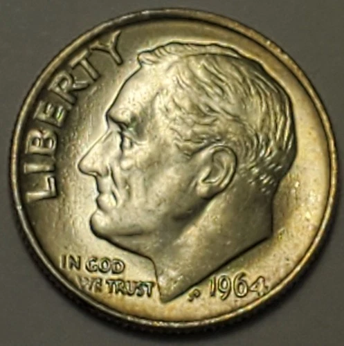 Nicer Low Mintage "BU/UNC++ to MS??" 1964 P Roosevelt Dime