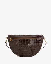 Clare V. Grande Fanny Handbag in Chocolate Ra...