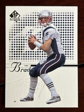 2002 SP Authentic Tom Brady #1 card