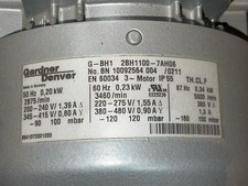 Gardner Denver/Elmo Rietschle 2BH11007AH06 Side Channel/Regerative Style Blower