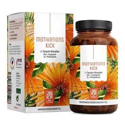 L-Tyrosin Komplex L-Tryptophan 90 Kapseln hochdosiert Motivationskick NATURTREU® - Bild 1 von 4