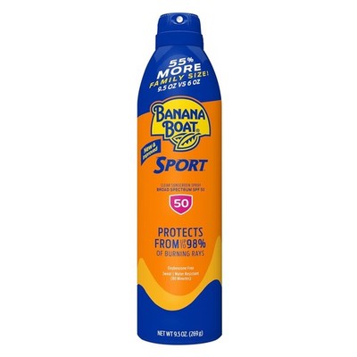 Family-Sized Sport Ultra Sunscreen Spray SPF 50, 9.5oz - Non-Greasy & Reef Safe