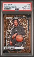 2024 PANINI PRIZM VARIATION-BRONZE FAST BREAK #234 STEPHON CASTLE 18/20 PSA 10