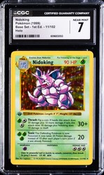 Nidoking 11/102 Base Set 1st Edition Shadowless Holo Rare