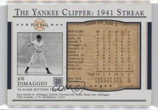 2003 Upper Deck Play Ball The Yankee Clipper: 1941 Streak Joe DiMaggio HOF 1cx3