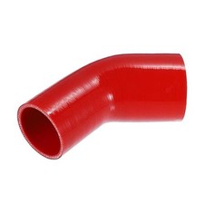  45 Degree 2.5 Inch to 3 Inch ID 4Ply Car Elbowucer Silicone Hose 2.5"-3" Red