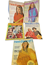 Vintage Lot Of 5 Good Housekeeping Needlecraft Magazines 1970s