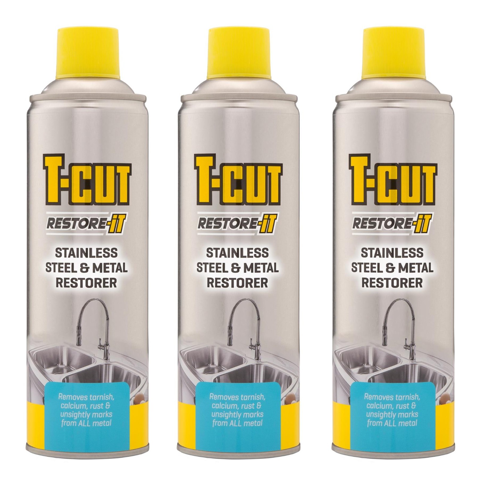 4x T-Cut Stainless Steel & Metal Restorer 500mL Heavy Duty Polish & Shine Spray - Image 10