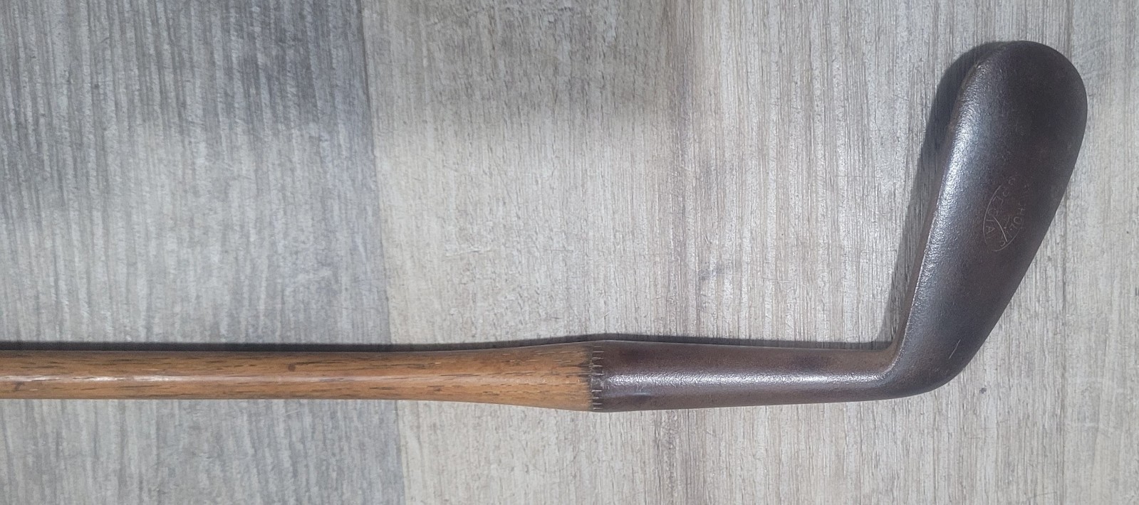 Antique Vintage Nicholls Model 107 Hickory Wood Shaft Golf Club Westboro Mass.