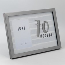 Image of Hotchpotch Luxe Birthday Gunmetal Photo Frame 4x6" - 70 (Male)