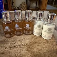5 MOLTON BROWN Heavenly Gingerlily Bath and Shower Gel  Lotion 1 OZ TRAVEL SIZE