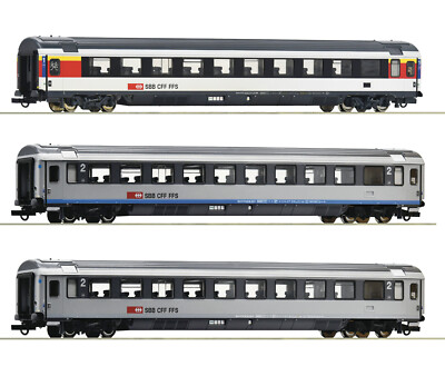 Roco H0 74022 Schnellzugwagen-Set ''EuroCity 7'' der SBB - NEU + OVP
