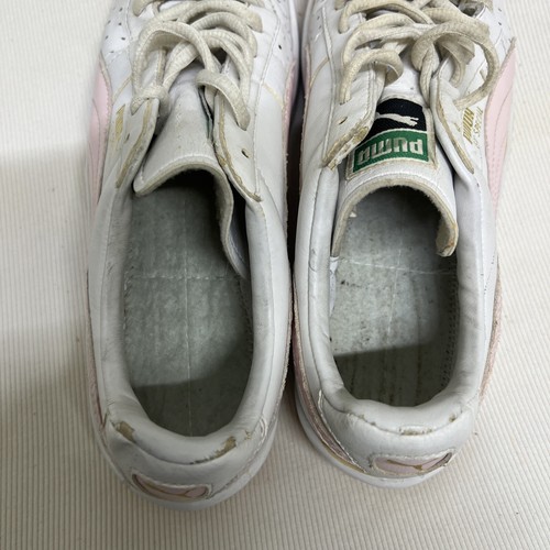 Scarpe da donna GV Special Puma bianche/rosa in pelle taglia 10 senza suole - Foto 6 di 9