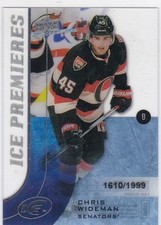 CHRIS WIDEMAN 2015-16 UPPER DECK ICE PREMIERES RC #1610/1999 #135 OTTAWA !