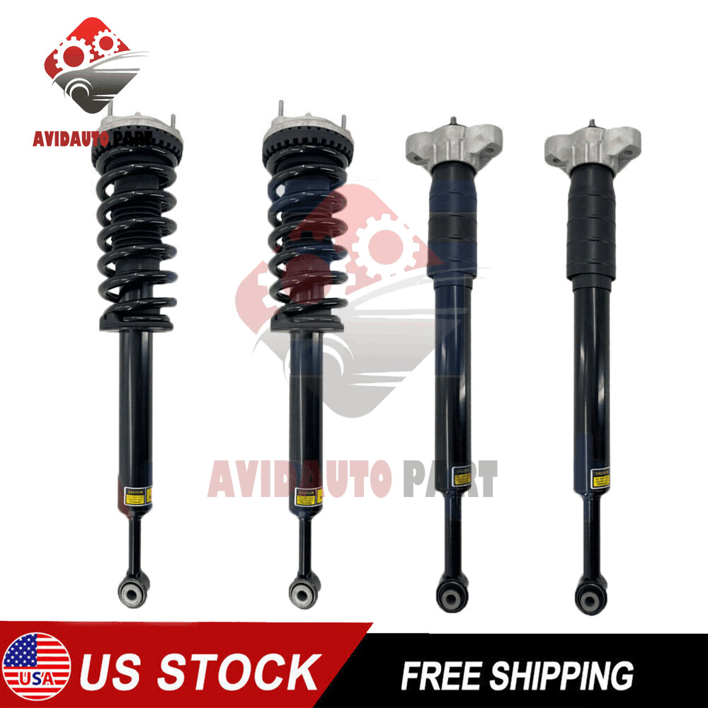 4x Front Rear Shock Absorber Struts Assembly Fit Maserati Ghibli RWD 2014-2019