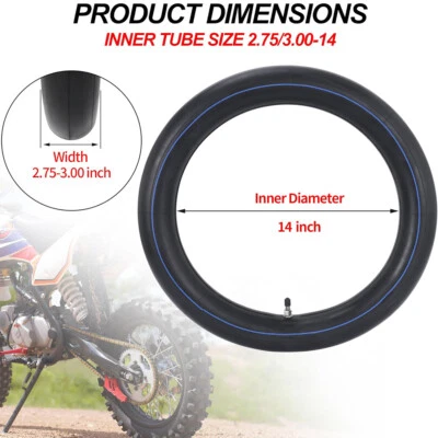 Inner Tube 90/100-14'' Inch Replacement For Tube Pit Dirt Bike Motocross - Bild 1 von 4