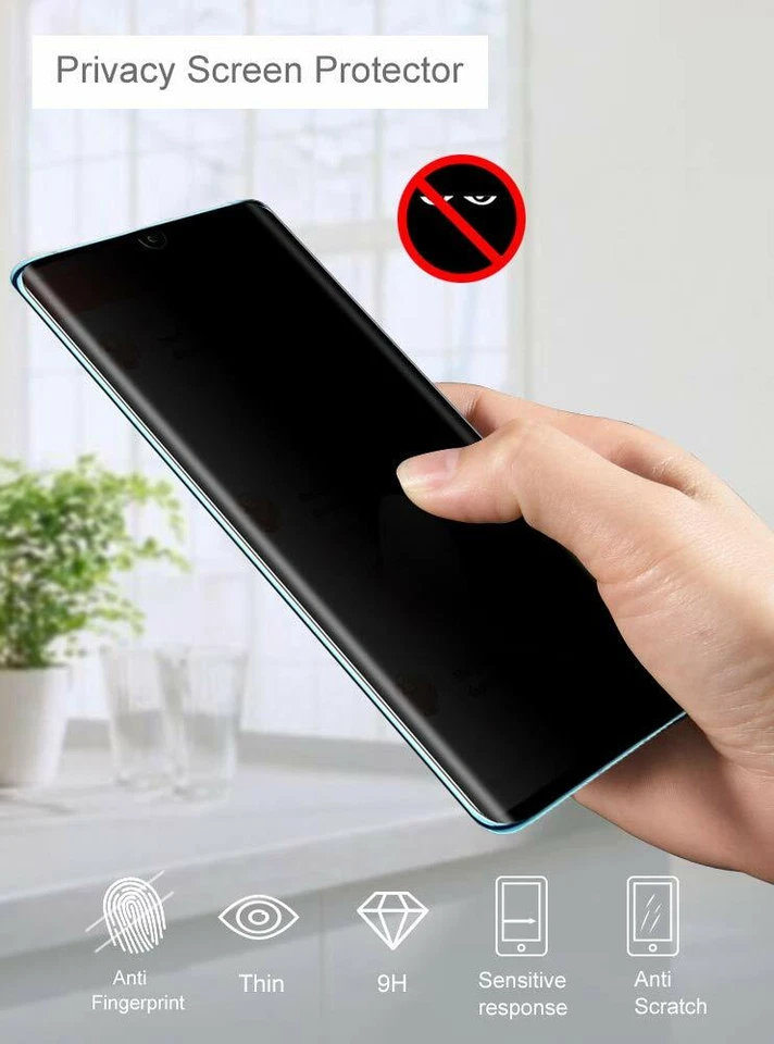 For Huawei Mate 60 50 40 P60 P50 P40 Pro Tempered Glass Privacy Screen Protector - Image 3 of 4