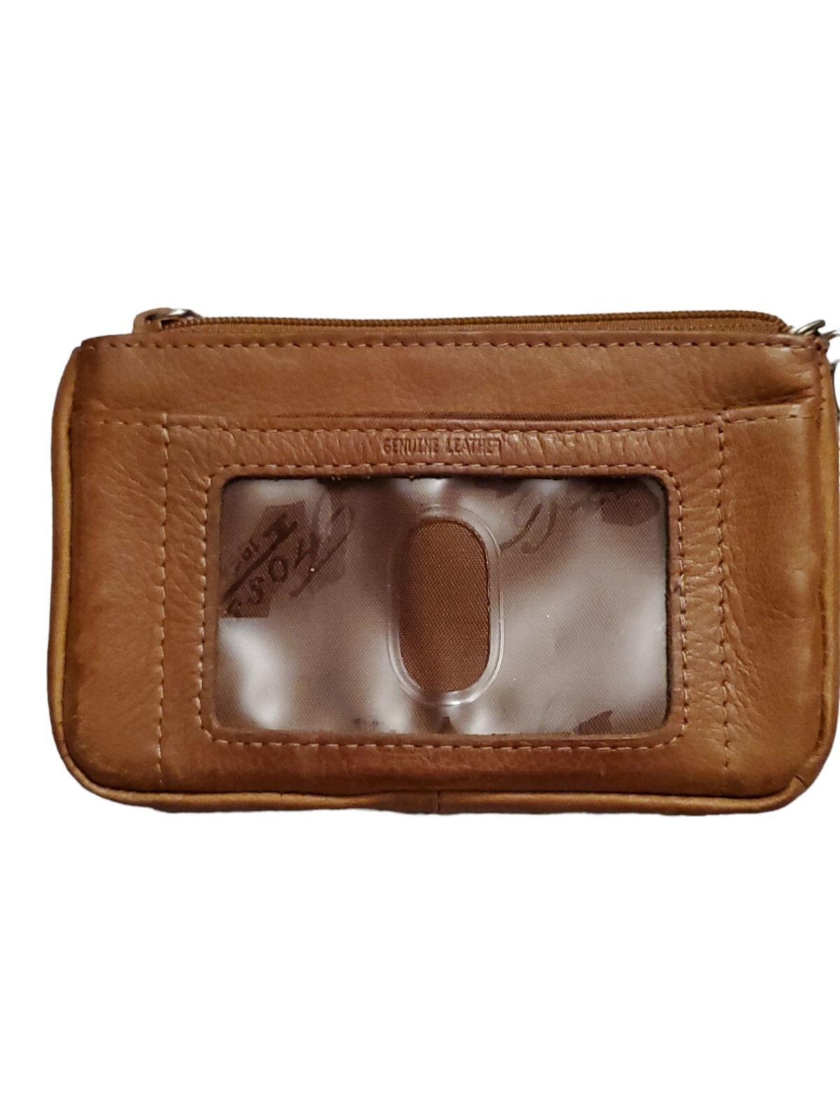 Fossil Patchwork Leather Keychain Purse Pouch Bro… - image 6