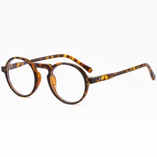 Round Blue Light Blocking Reading Glasses Men Women Clear Lens Classic Glasses