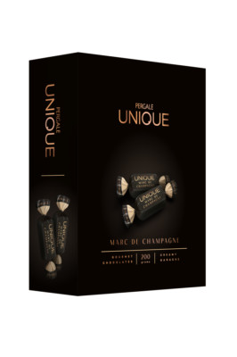 Pergale Unique Marc De Champagne Chocolates Sweets 200g.