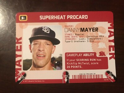2011 Super Heat Throwdown Skateboard #18 - Danny Mayer Procard
