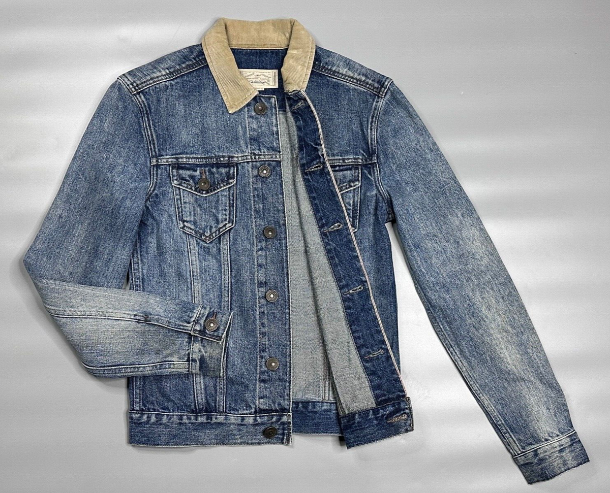 All Saints Two Tone Denim Jacket Allsaints Leather Bikes/rocker Jacket