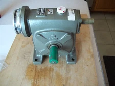 MAKISHINKO WR80 RIGHT ANGLE WORM GEAR SPEED REDUCER 15:1 RATIO WITH KEB BRAKE
