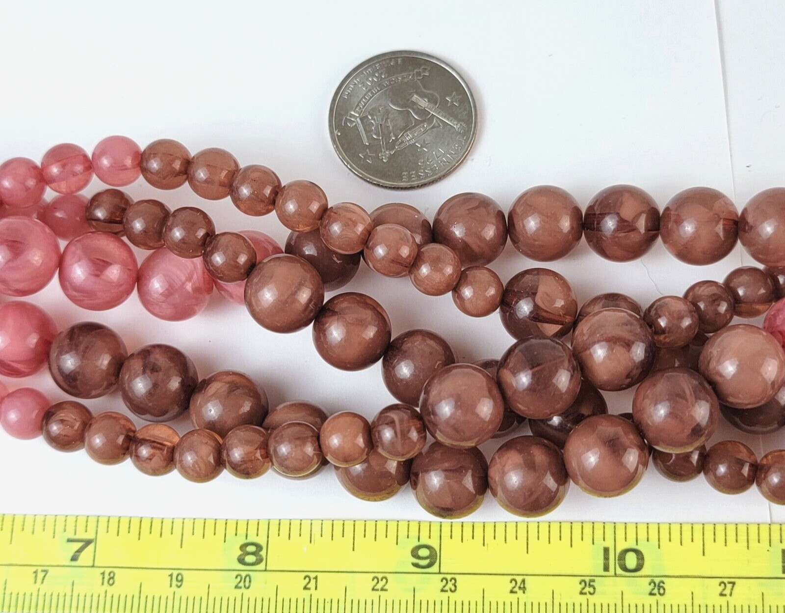 Chunky Multicolor Ombre Gradient Beaded Necklace … - image 8