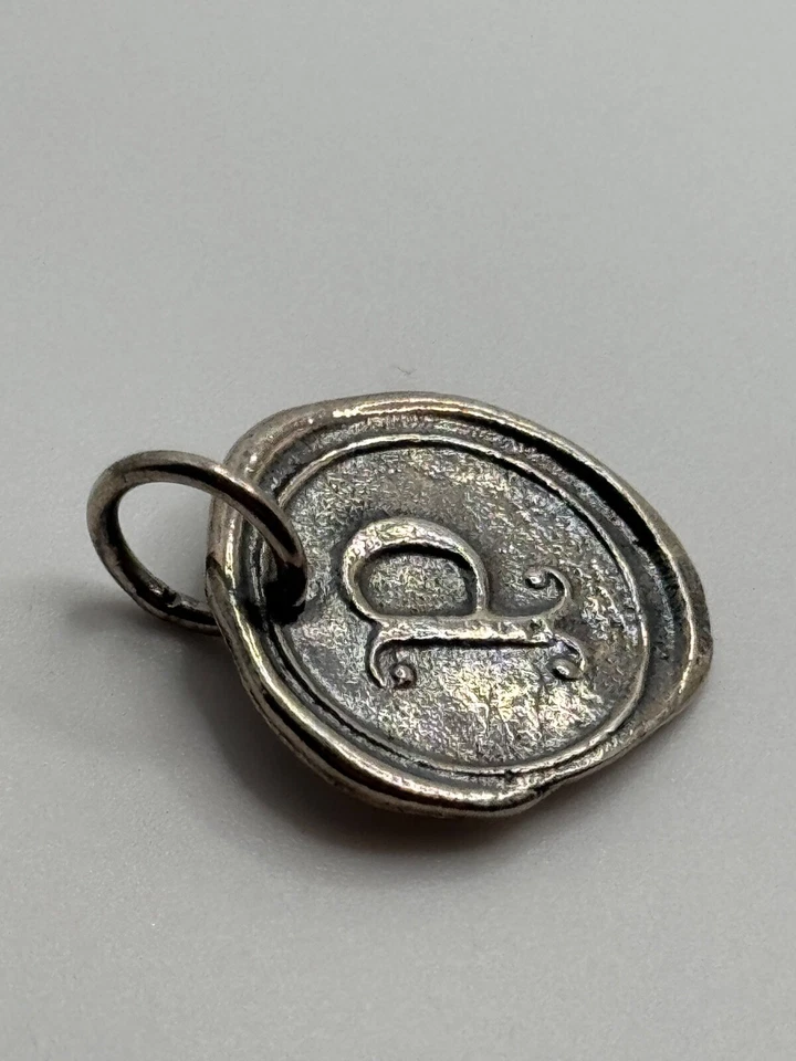 Waxing Poetic Sterling Silver Insignia P Initial Monogram Charm - Image 4 of 4