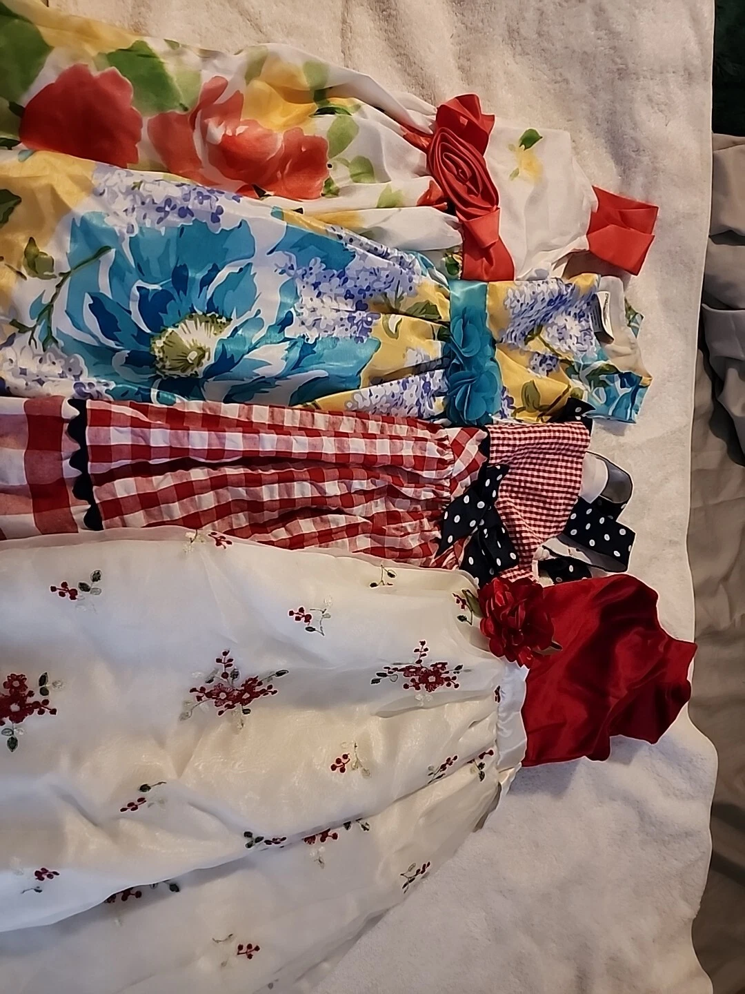 Lot of 4 Girls Dresses sz 6 Bonnie Jean, Rare Editions, Youngland