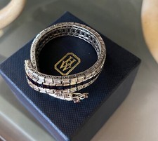 Vintage Harry Winston Diamond Sapphire Bracelet 28ctw