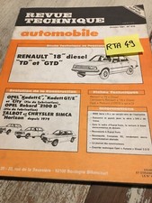 Revue technique Renault R18
