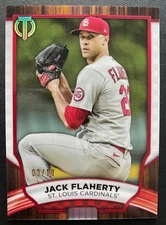 2022 Topps Tribute Red JACK FLAHERTY #2 ST. LOUIS CARDINALS /10 SP SSP