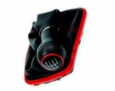 VW Golf 4 Bora 23 mm KNOPF KNAUF SCHALTKNAUF/ SCHALTSACK / RAHMEN ROT .