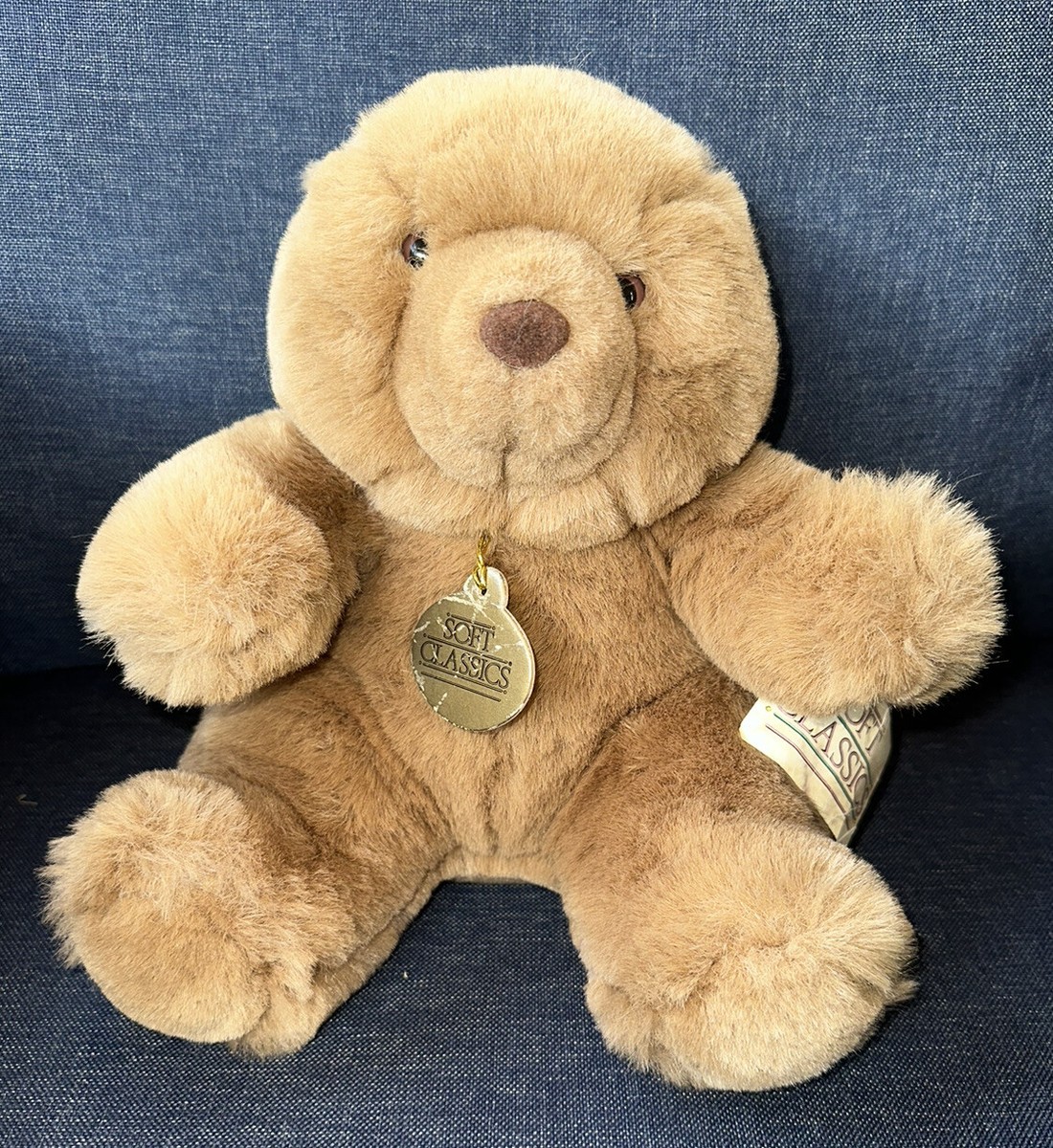 Vintage 1999 Toys R Us Geoffrey Plush Tan Teddy Bear w/Tag RARE 11