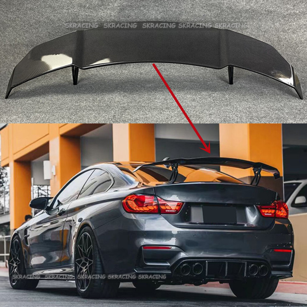 For BMW 2014-2017 F80 M3 F82 M4 ABS Carbon Fiber Look Rear Trunk
