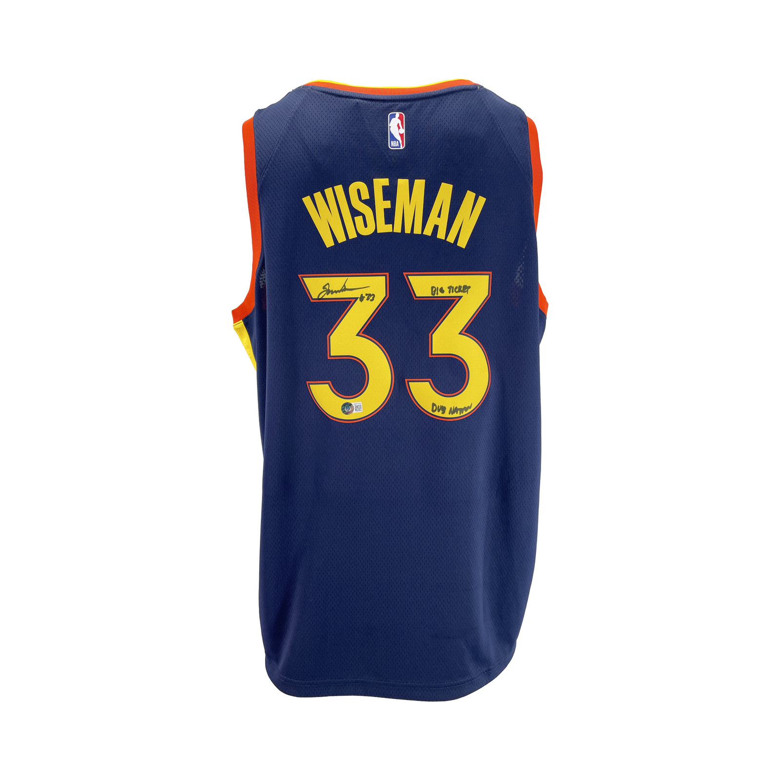JAMES WISEMAN SIGNED WARRIORS 'OAKLAND' NIKE SWINGMAN JERSEY BECKETT
