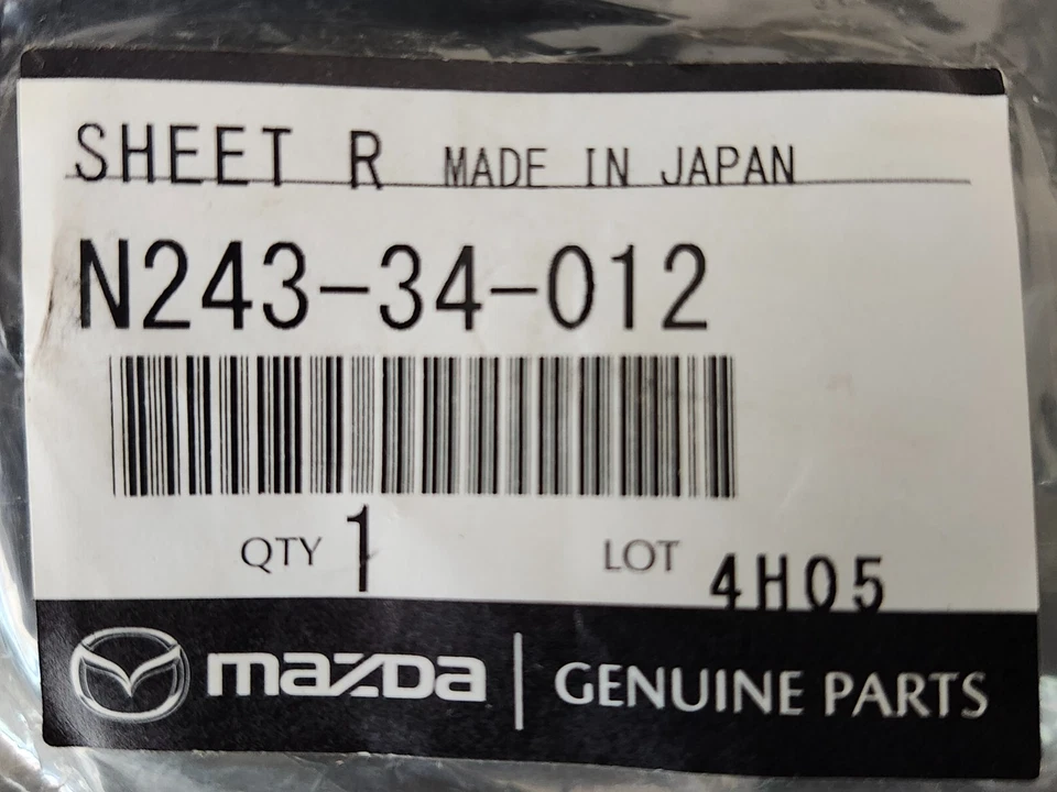 Nuevo asiento delantero de goma con resorte helicoidal de Mazda Miata MX-5 2016-2025 FABRICANTE DE EQUIPOS ORIGINALES # N243-34-012 Foto 3 de 3