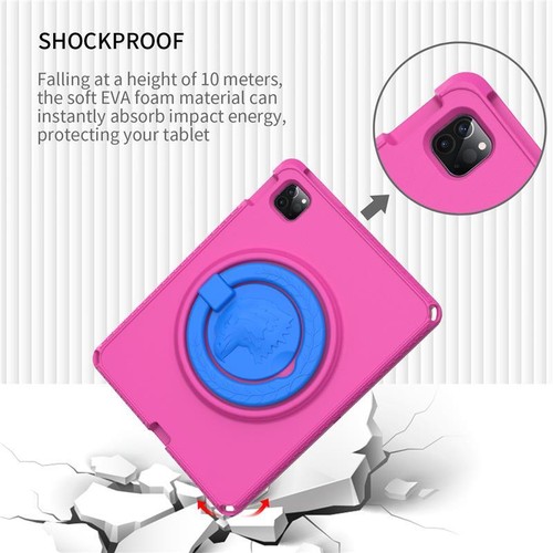 Strap Case For iPad Air 5th 4th 10.9 Pro 11 Shockproof 360 Rotatable Stand Cover - Picture 6 of 26