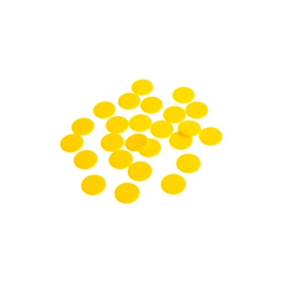 Spielchips - 16 mm - gelb - matt