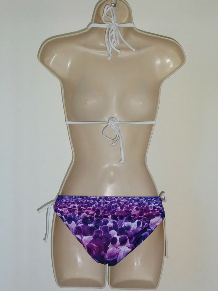 The Bikini Lab purple triangle bikini size S swimsuit new - Image 3 of 4