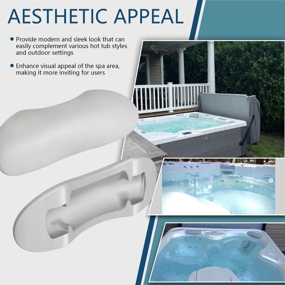 77444 Grey Hot Tub Spas Pillow 2 Pcs For Hot Springs Hot Spot Watkins 2015-2019 - Image 4 of 4