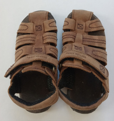 GUC Little Boys / Toddler 8.5 Stride Rite Brown Leather Sandals Shoes