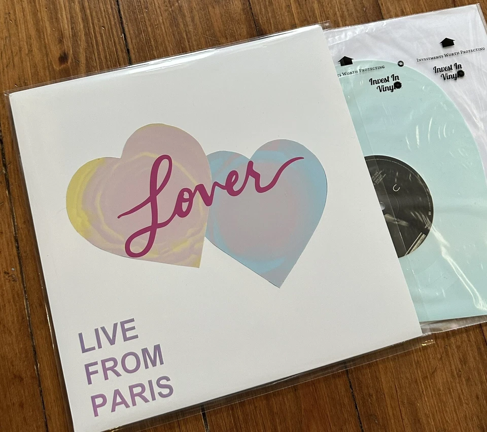 Lover Live from Paris Custom Vinyl Sleeve For 2025 version Heart Shaped Record Foto 4 de 4